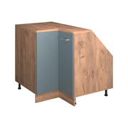 Mobile sottotetto Mobile angolare Rion Grigio-blu/Rovere dorato 75.6 x 83.8 cm con 1 porta, carcassa dell’armadio profondità 60 cm Vicco