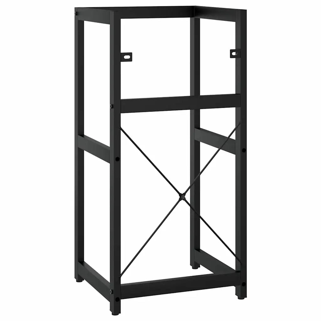 Struttura per Lavabo da Bagno-Supporti per Lavandino Nera 40x38x83 cm in Ferro