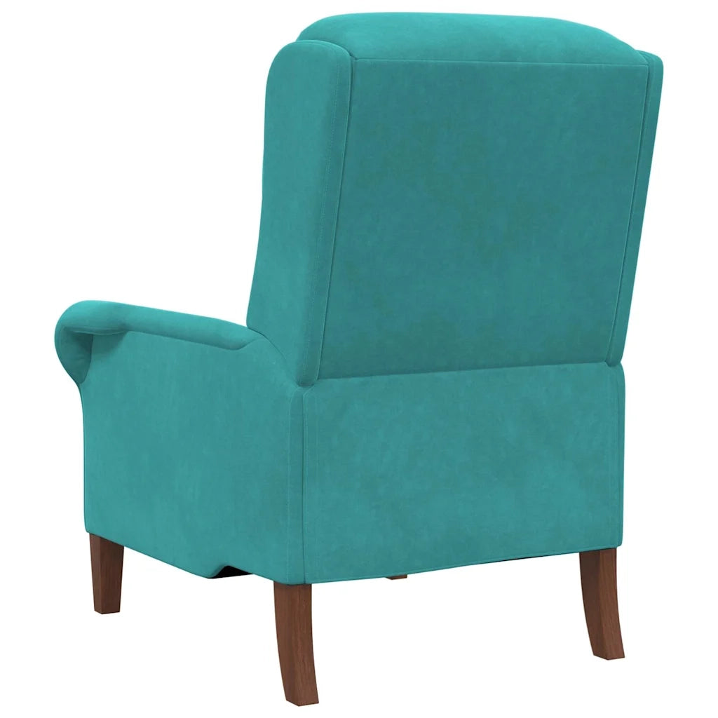 Divano Sedia-Poltrona Turchese Velluto 961661