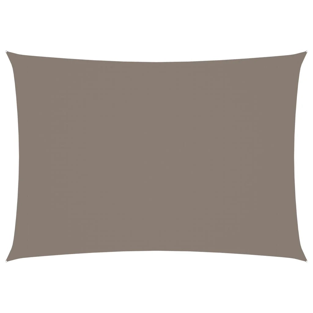 Vela ombreggiante/ombrellone rettangolare 3 x 4 m in tessuto Oxford color tortora 02_0009666