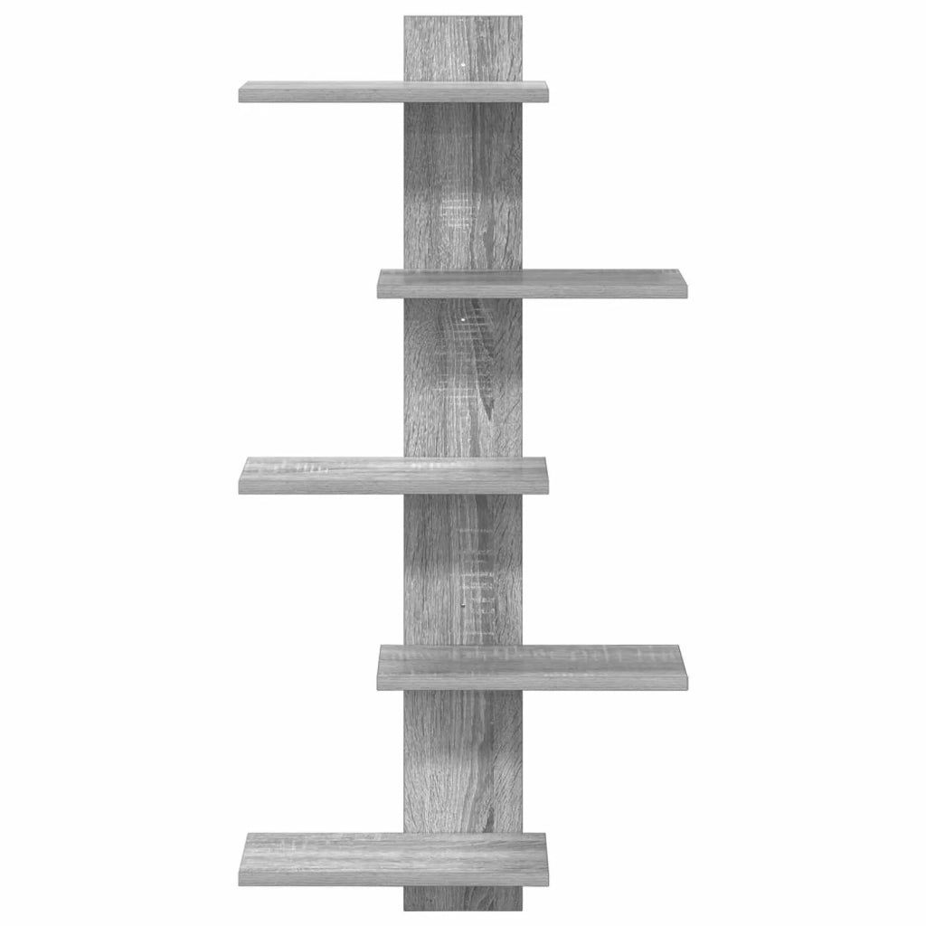 Mensola a muro flottante Sonoma grigio 48,5 x 15 x 101 cm 8012201