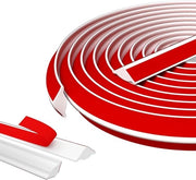 Striscia decorativa flessibile 12mm x 9mm con adesivo self-levigante per plafoni e pareti.