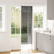 Tenda Antimosche per Porte-Zanzariera Grigio Scuro 56x185 cm Bamb¨´