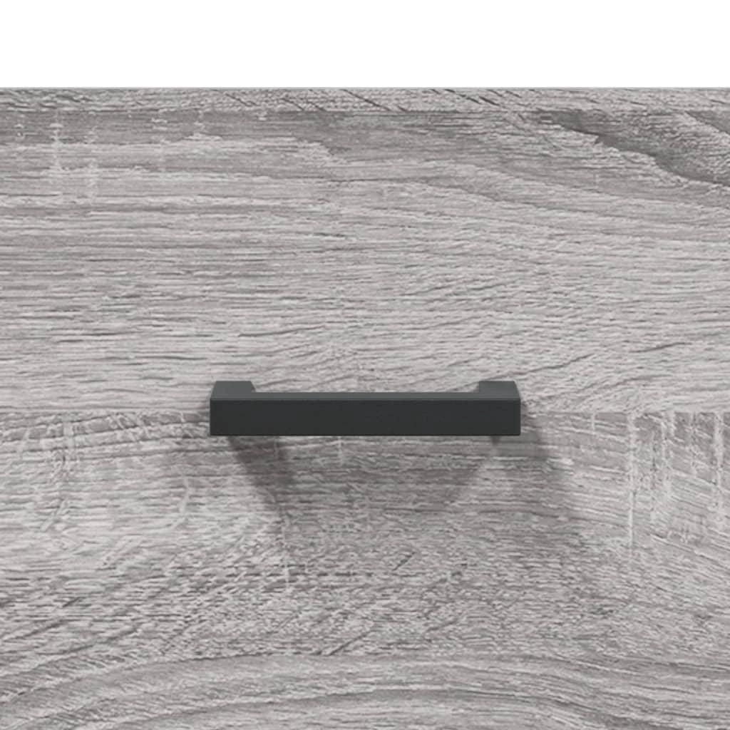Buffet credenza cassettiera armadio mobile contenitore organizer cucina soggiorno salotto rovere Sonoma alto 69,5 x 34 x 180 cm legno ingegnerizzato grigio 02_0035461