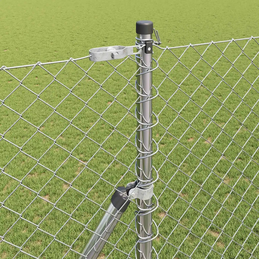 Palo della recinzione Argento 10 x 1,5 m (maglia 40 x 40 mm)