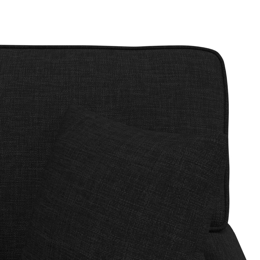 Chaise Longe con Gonna con cuscino 3 pz Nero Tessuto CFW9449497
