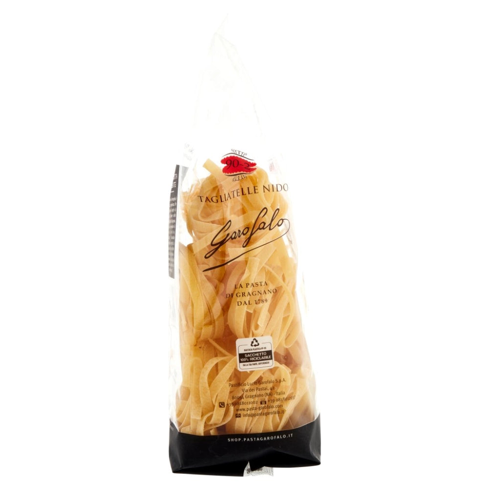 Pastificio garofalo tagliatelle nido n.90-2 pasta trafilata al bronzo 500 grammi