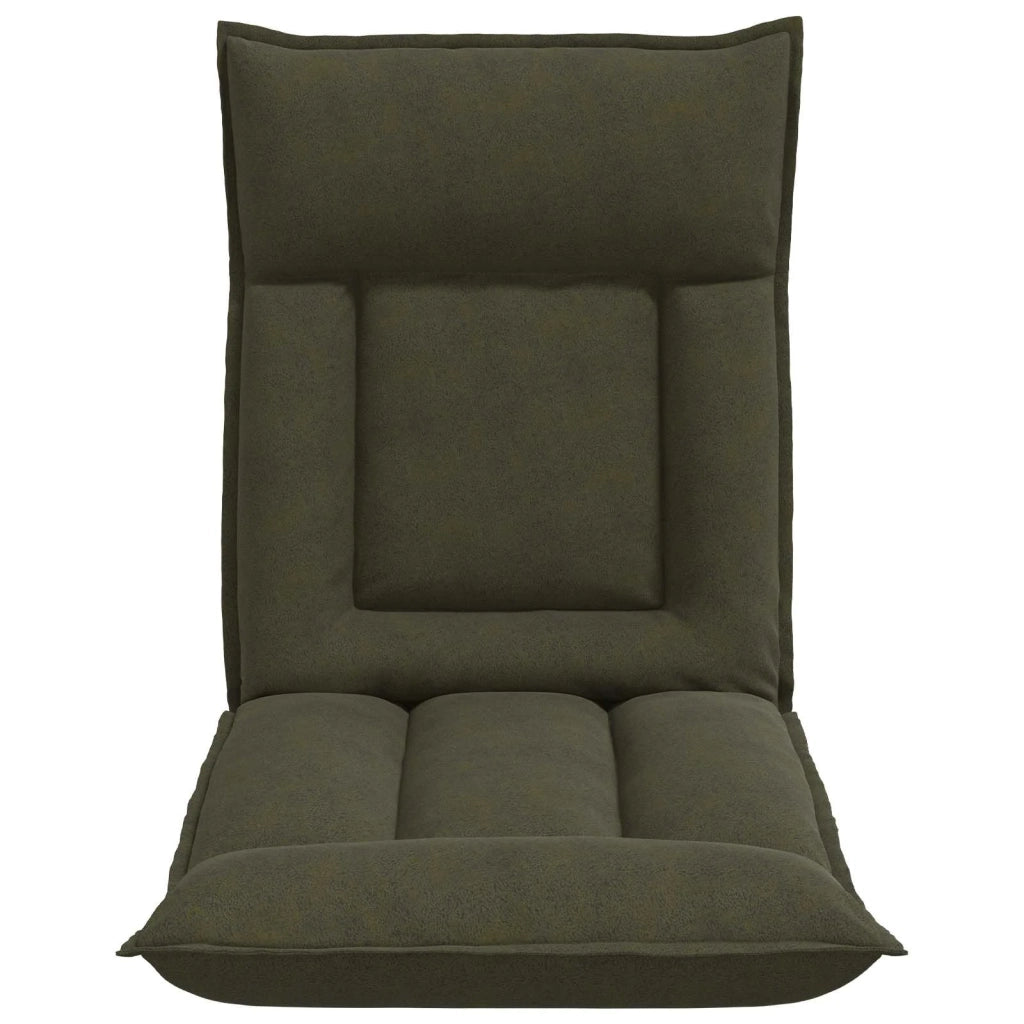 Sedia da Pavimento Verde militare 55 x 61 x 70 cm Tessuto 42028193