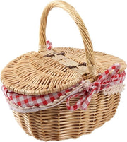 Cestello e Maniglione in Stile Rurale con Copertura a Rete per Picnic, Feste e Barbecue