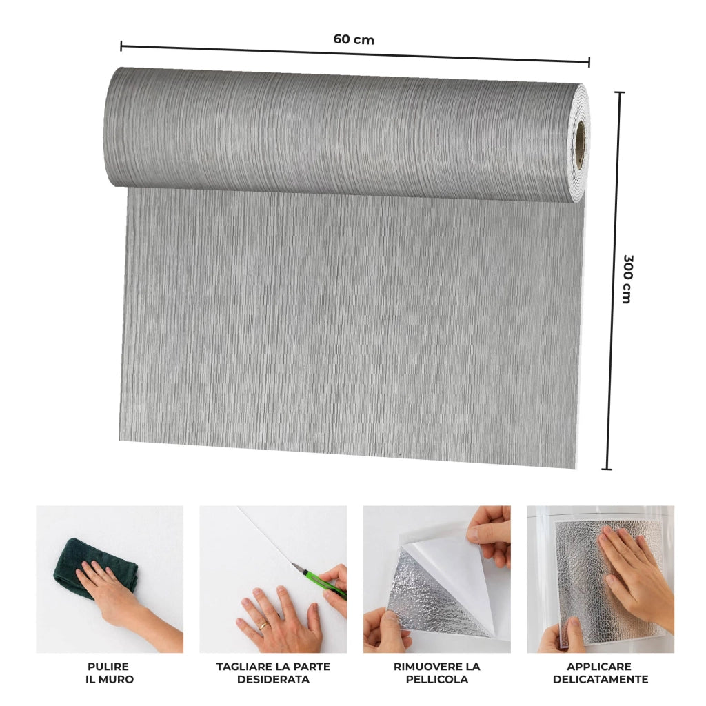 Carta Adesiva Da Rivestivmento 60x300 cm Pellicola Autoadesiva Impermeabile per Mobili, Pareti, Cucina, Tavoli e Top Cucina – Rivestimento Rimovibile per Superfici Lisce e DIY Disegno11