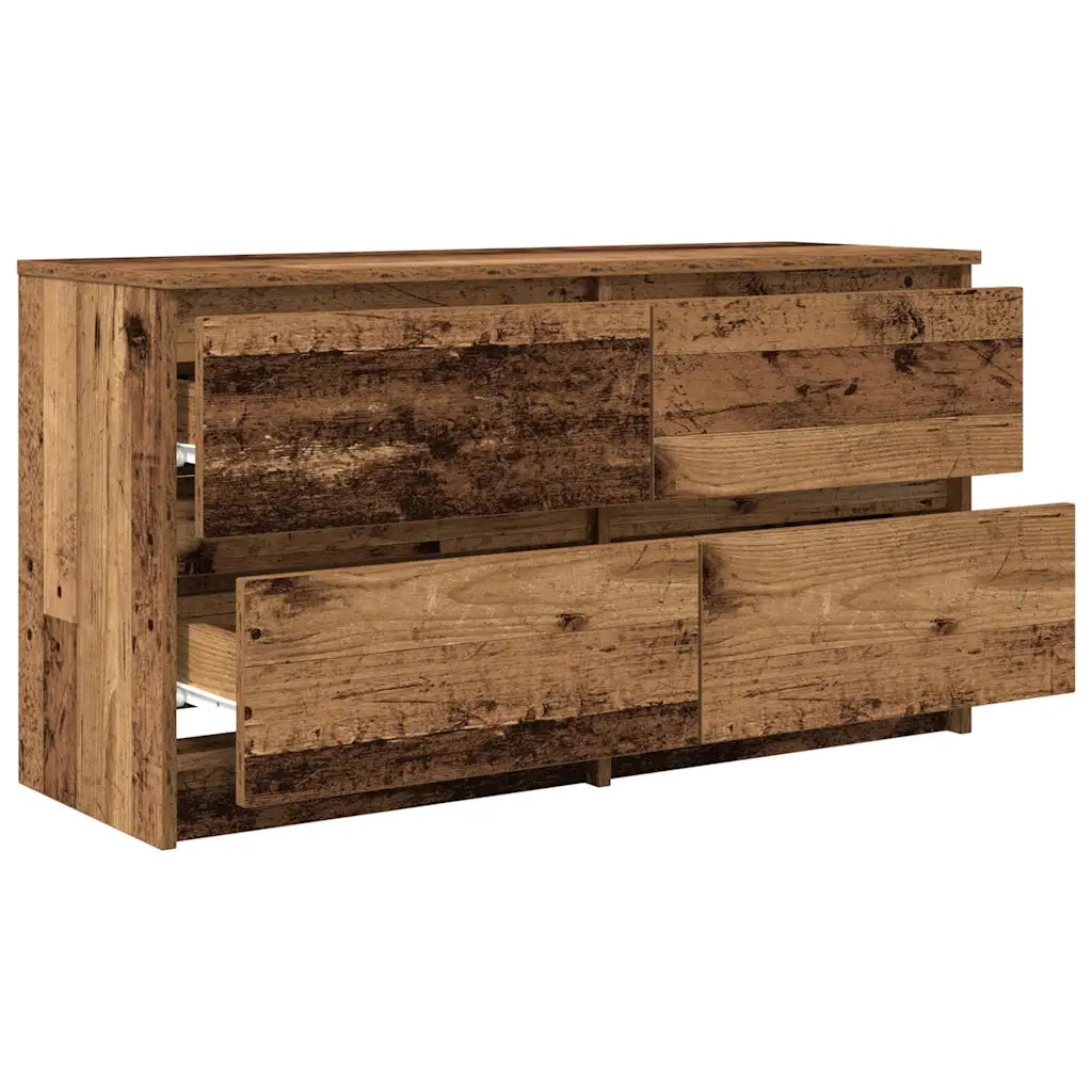 Mobile Porta TV Legno Antico 100x35x54 cm in Legno Multistrato