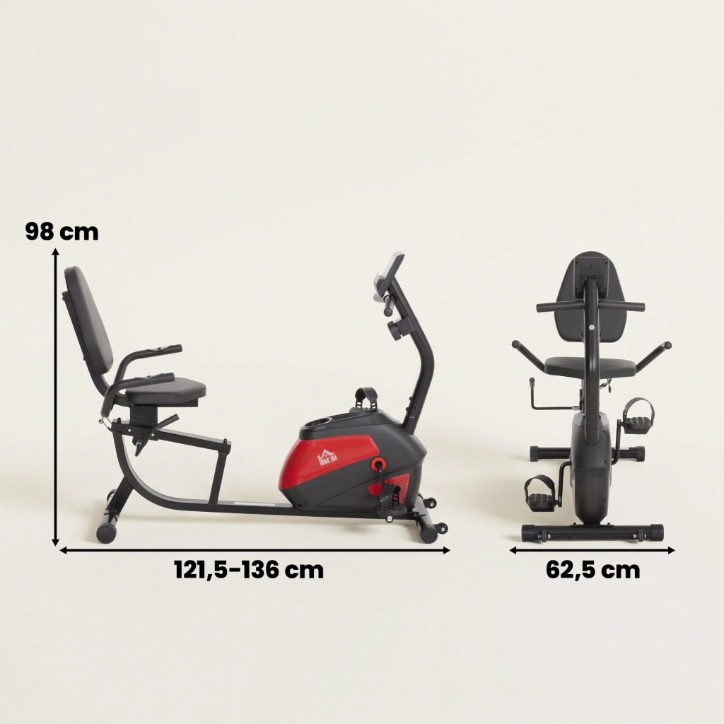 Bicicletta da camera con resistenza regolabile ¨C zephmum ¨C display LCD, nero