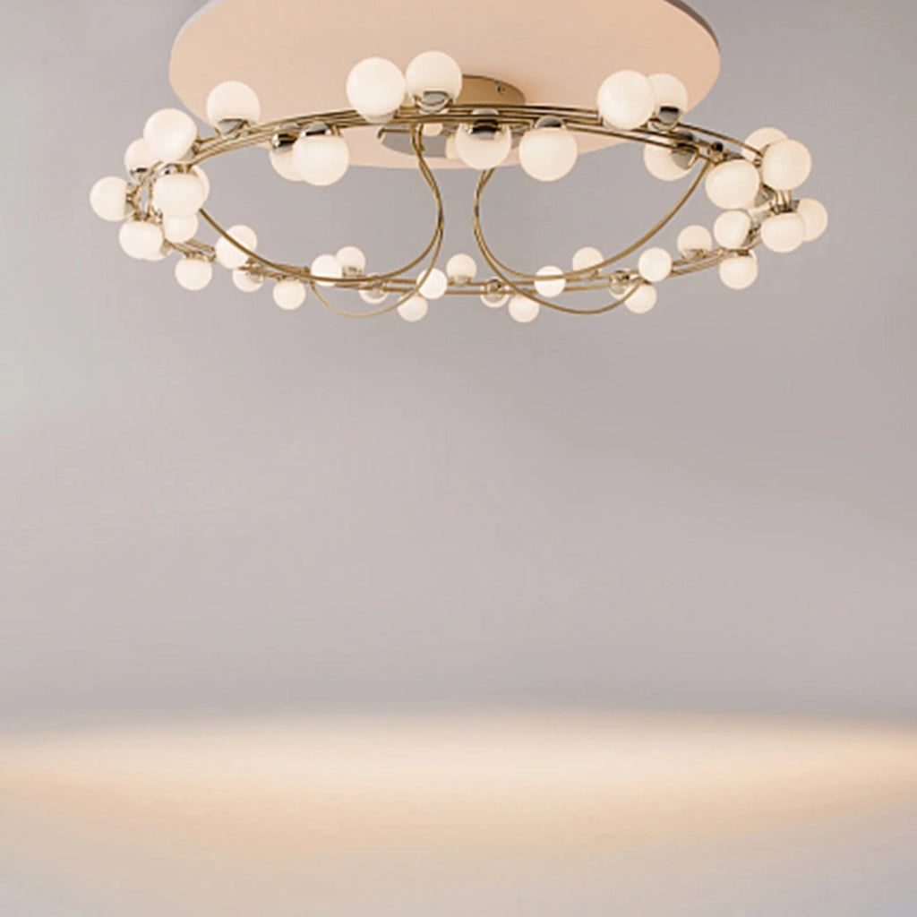 Maytoni Plafoniera moderna Tessara 1 luce LED integrato oro acciaio