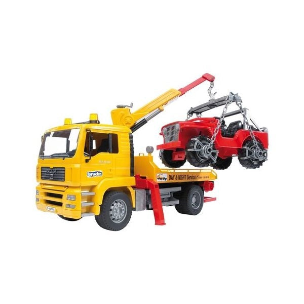 Mezzo stradale bruder 02750 man camion trasporto jeep