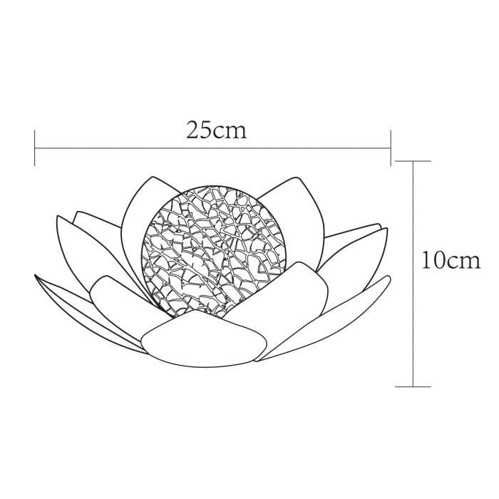 GALIX Ninfea solare - 25 cm