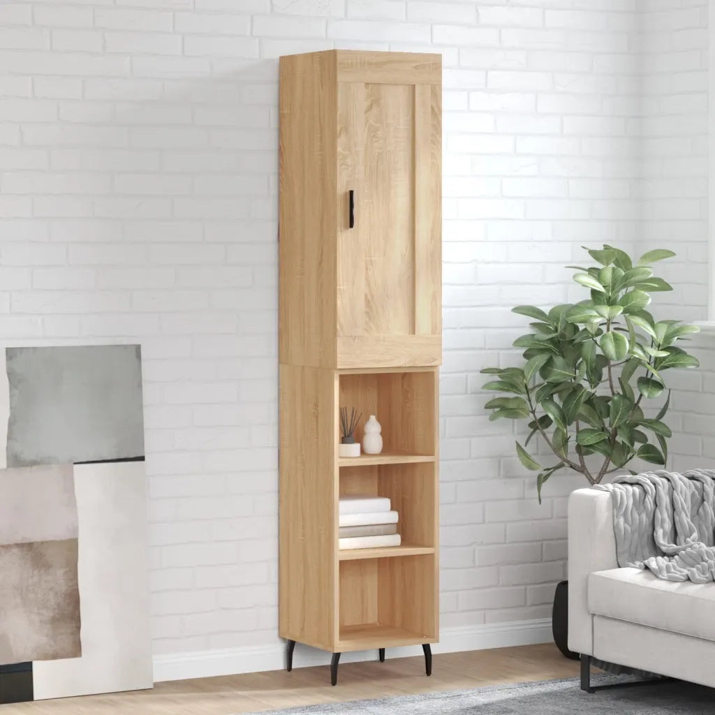 Credenza Rovere Sonoma 34,5x34x180 cm in Legno Multistrato 3200340