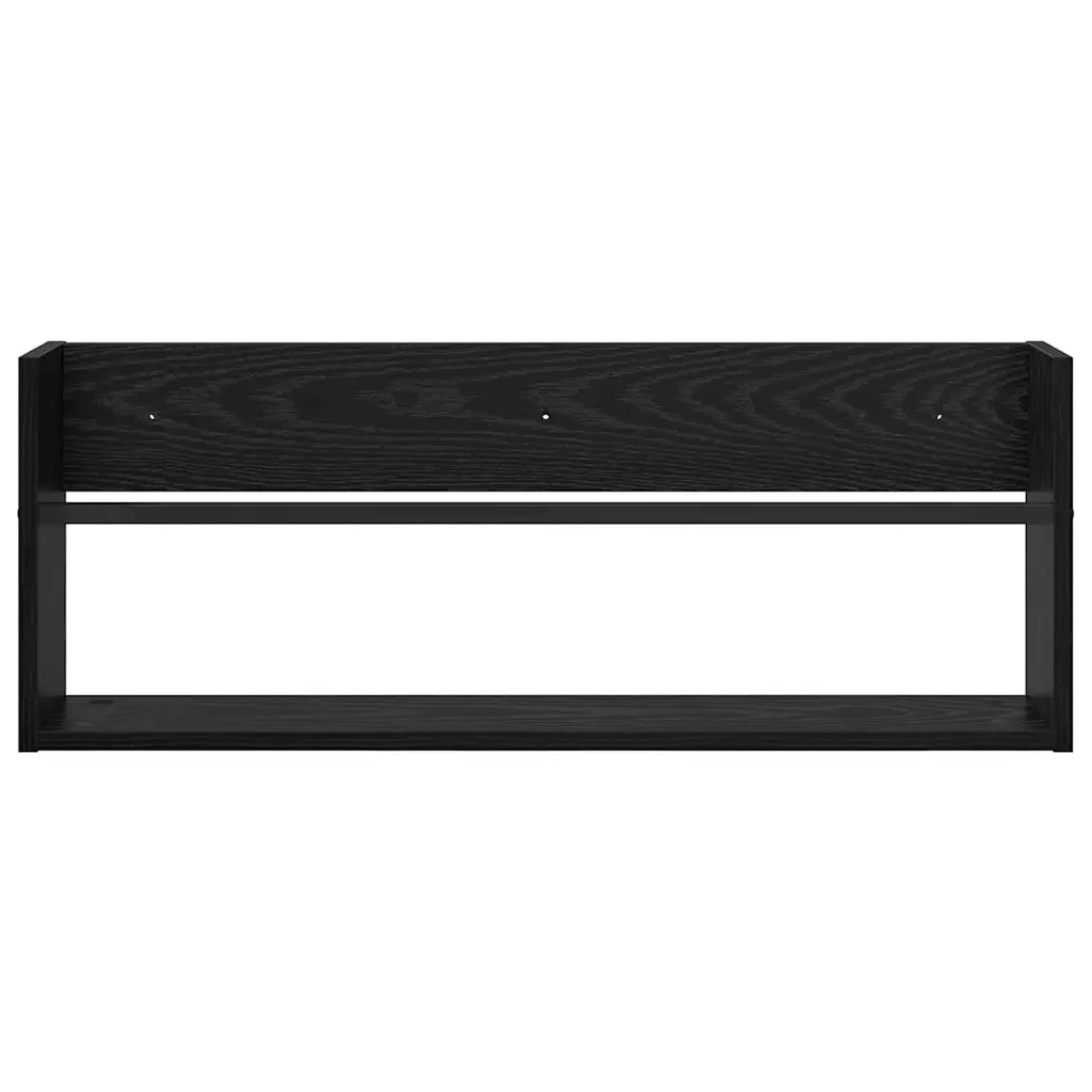 Scaffale per riviste Rovere Nero 80 x 12 x 30 cm CFW5492575