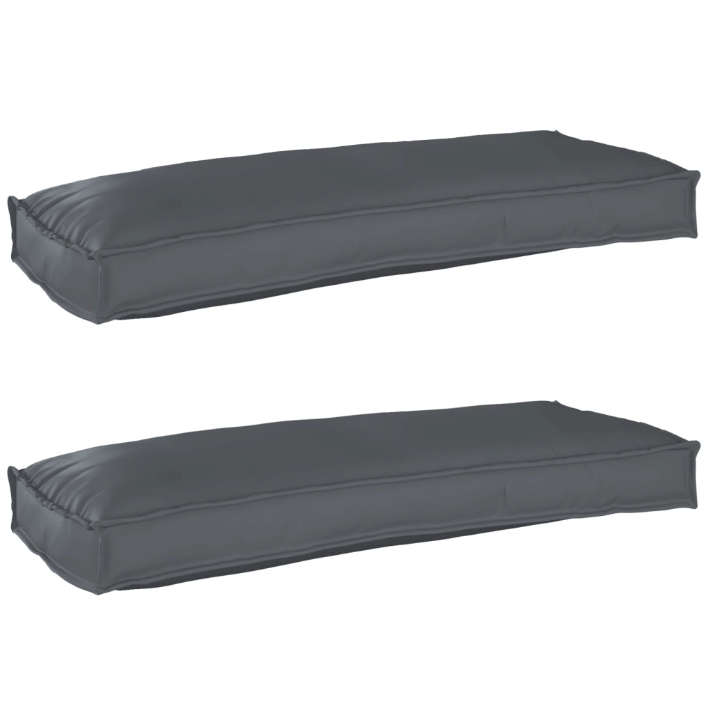 Cuscini per panca 2 pezzi Antracite 100x40x8 cm Tessuto Oxford