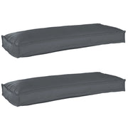 Cuscini per panca 2 pezzi Antracite 100x40x8 cm Tessuto Oxford