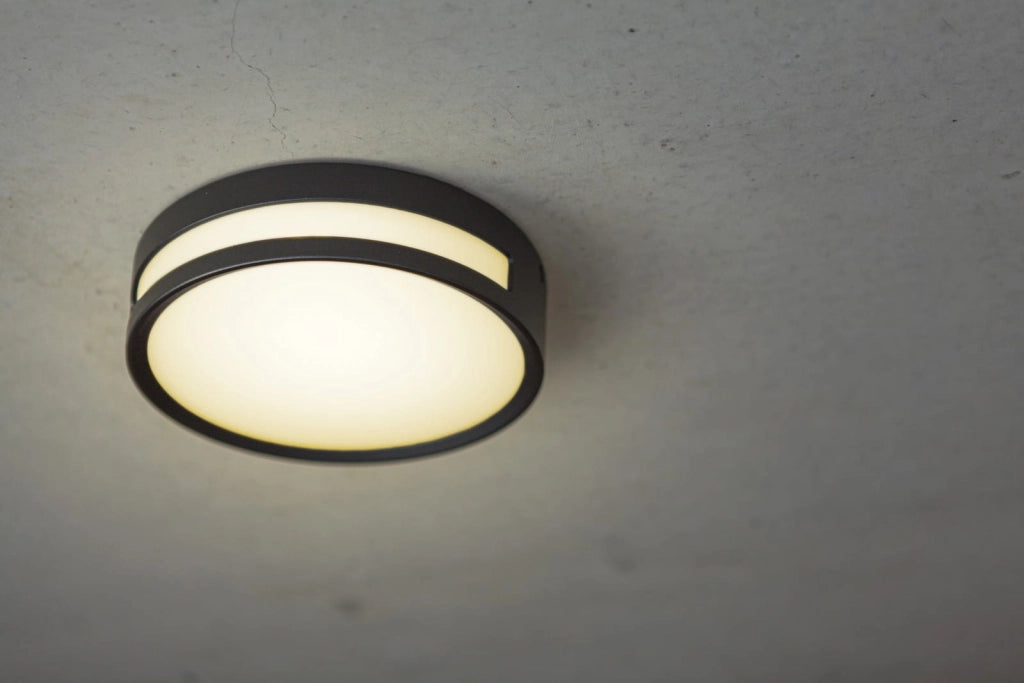 Plafoniera esterna Lutec ROLA nera LED 13W 3000K IP54