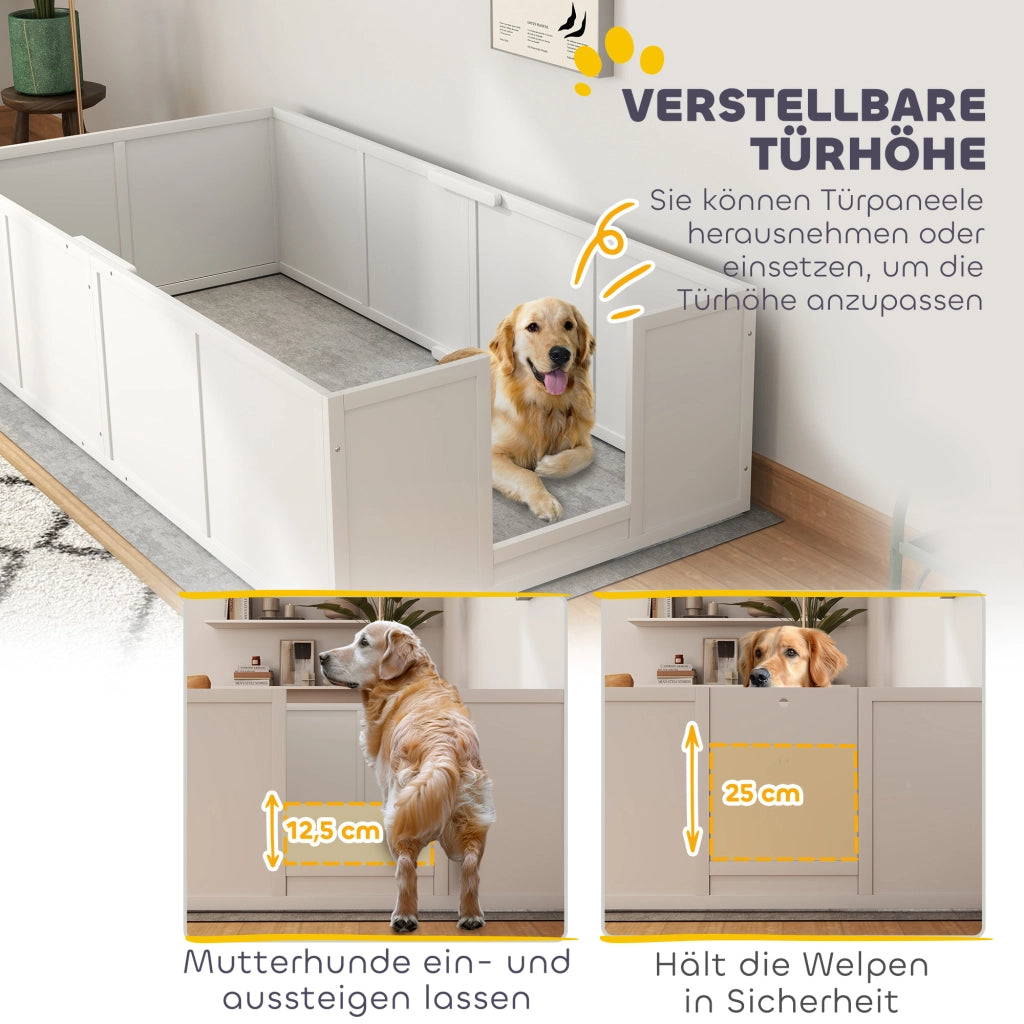 Cuccia per Cani e Cuccioli ¨C zephmum ¨C 196x96x48 cm, Bianco