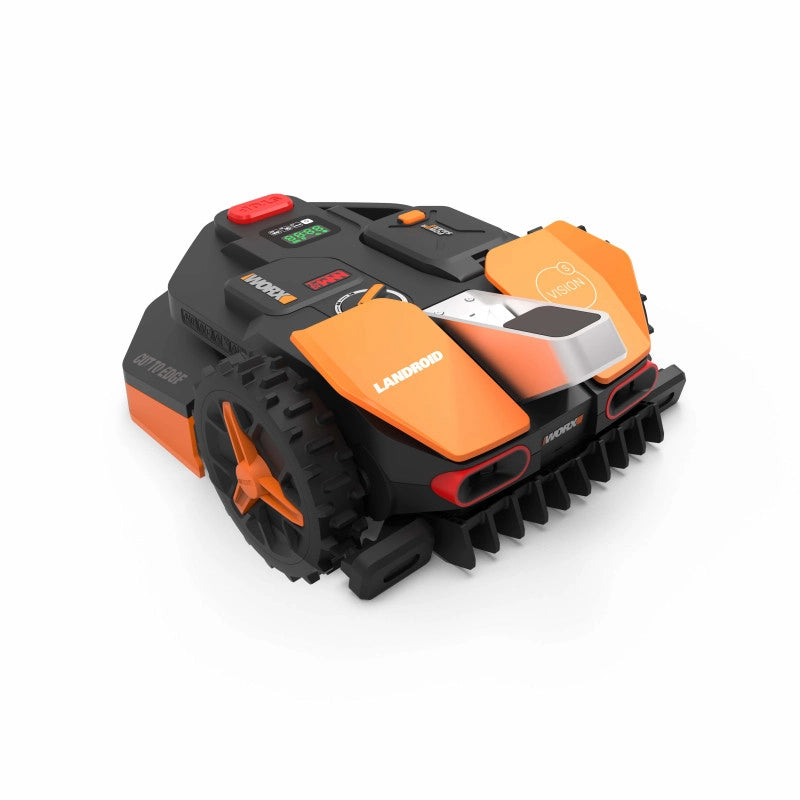 Robot rasaerba automatico WR202E Landroid Vision con videocamera AI per giardini fino a 250 m² - Worx