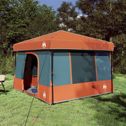 Set di Tende da Campeggio con tetto 2 pcs Grigio e arancione 3337179
