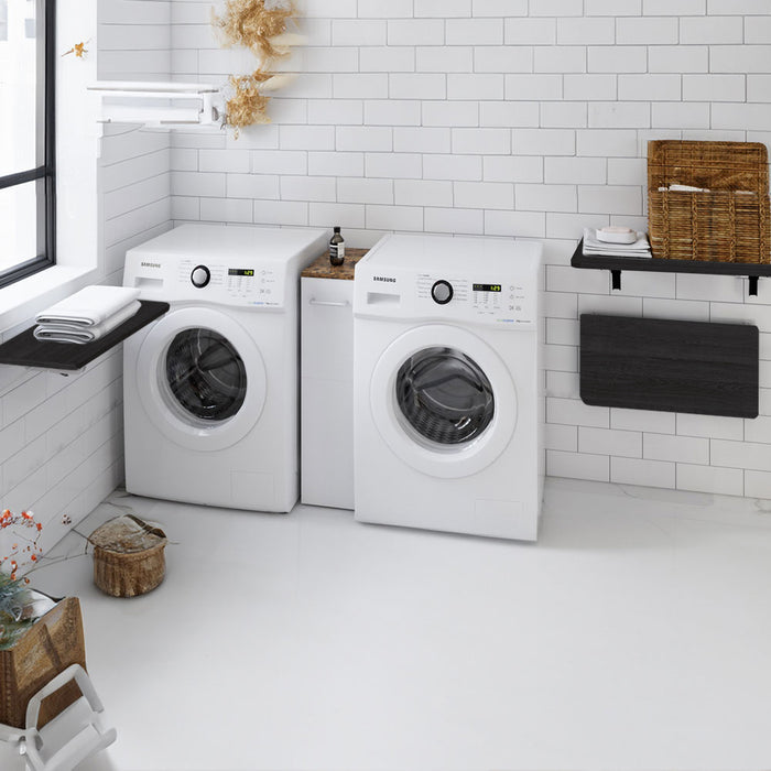 Tavolo Salvaspazio da Muro a Ribalta 80x60 cm in MDF Nero