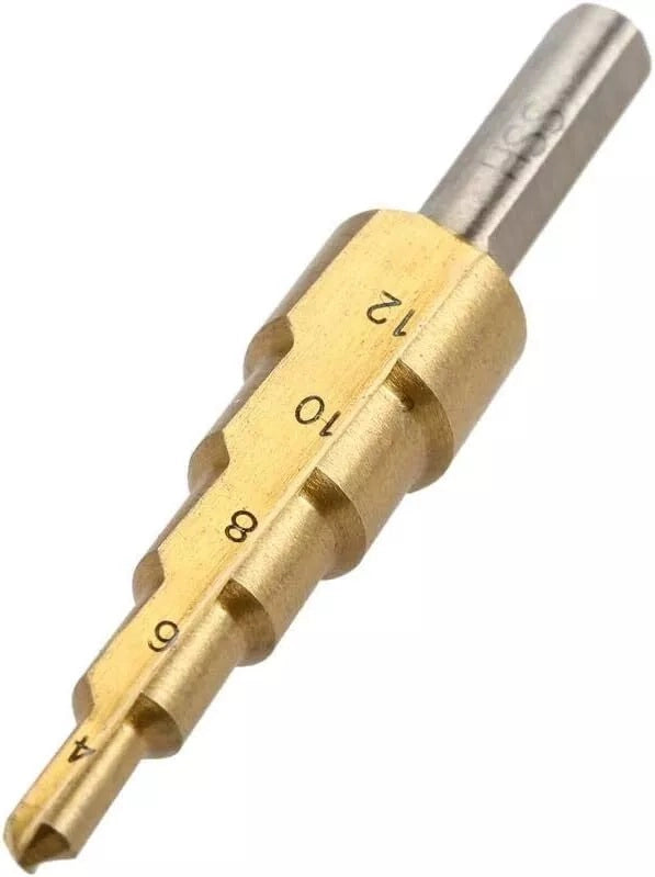Set di frese coniche a gradini allargafori per trapano 4-12 4-20 4-32mm