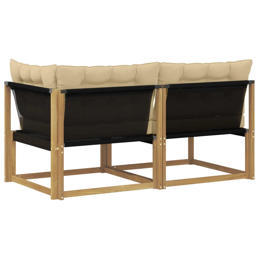 Salotto da Giardino-Divano componibile Sezionale con cuscino Bianco 162,5 x 83 x 73 cm 792809