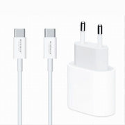 Trade Shop - Kit Caricabatteria Caricatore Cavo 1 Mt Type-c Pd 20 Watt 3a Smartphone Ca-s053 -
