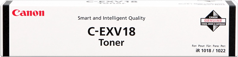 Canon Toner C-EVX 18 for iR1018/iR1022 Black cartuccia toner 1 pz Originale Nero