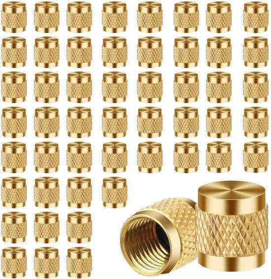 Doppi flangia per condizionatori - 1/4 flens - 50 pezzi - coperchi per refrigeranti - realizzati in ottone durevole - adatti per industrie e frigoriferi