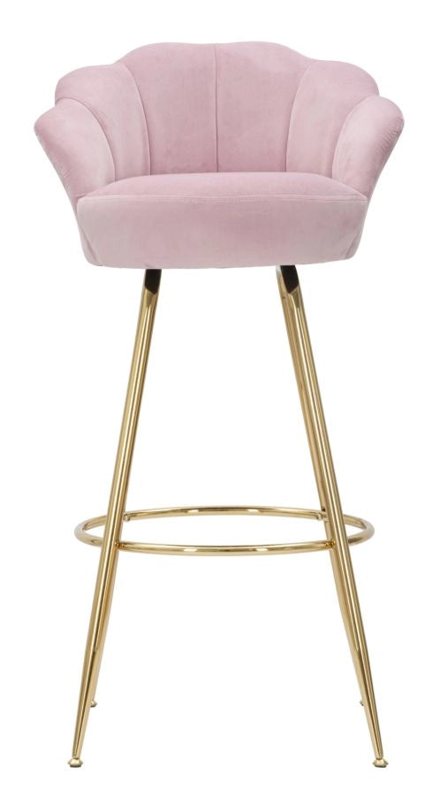 SGABELLO BAR VIENNA ROSA CM 55X53X110