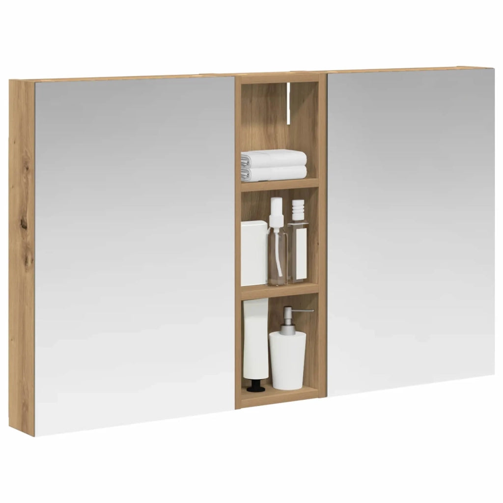 Set di Armadi da Bagno con porta 3 pcs 100 x 10,5 x 60,5 cm 3403703