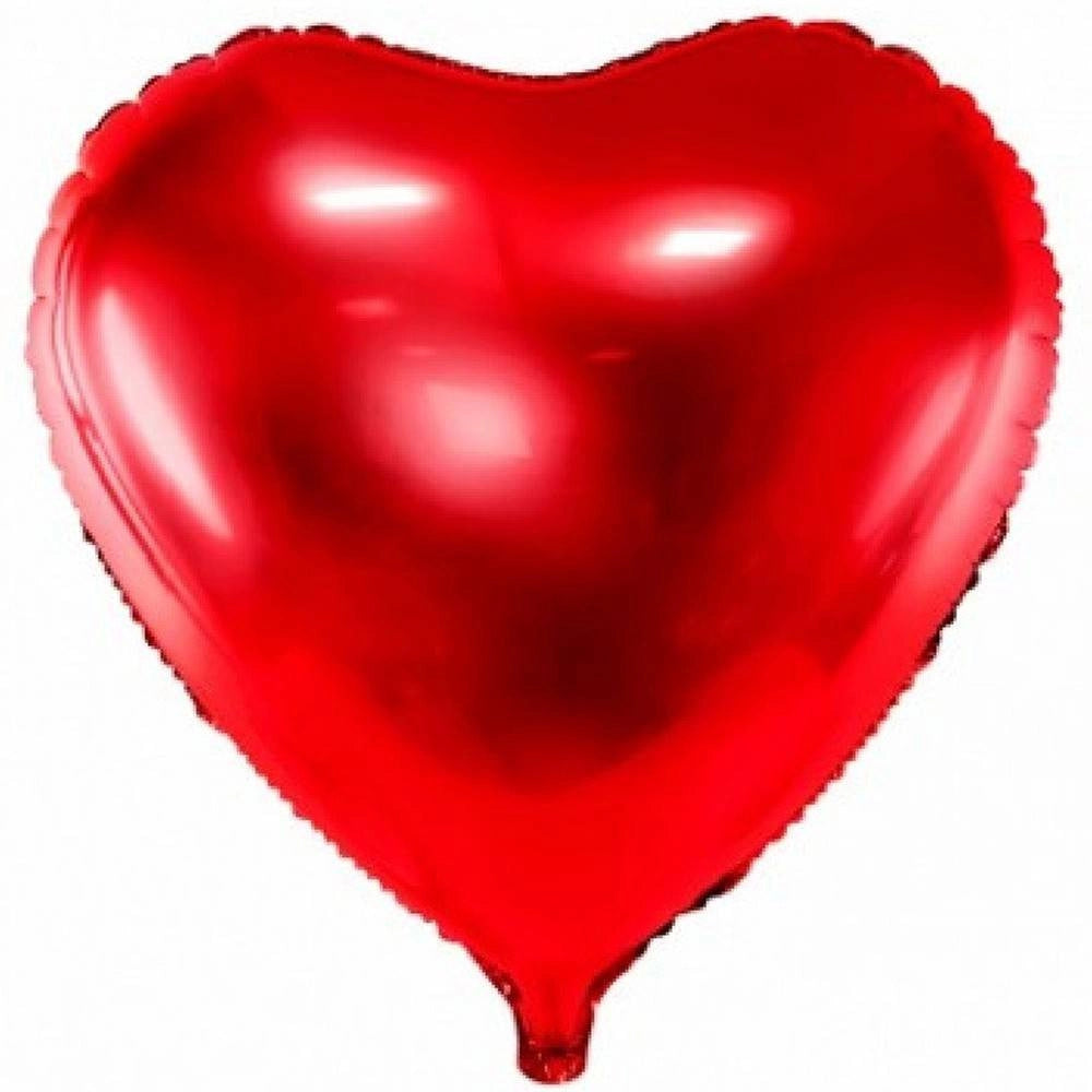 Trade Shop - Set 4pz Cuore Rosso Elio 46cm 18" Pallone Palloncino San Valentino Addobbo Festa -