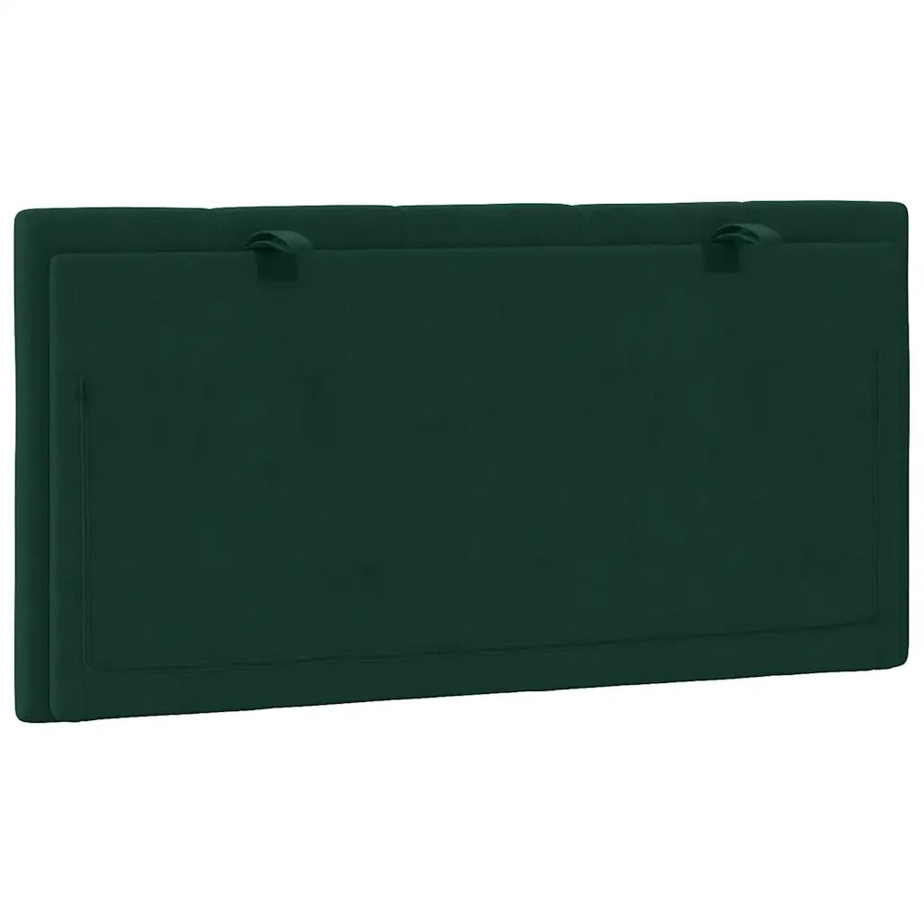 Cuscino Testiera Hanko Verde Scuro 100 cm in Velluto CFW7839320