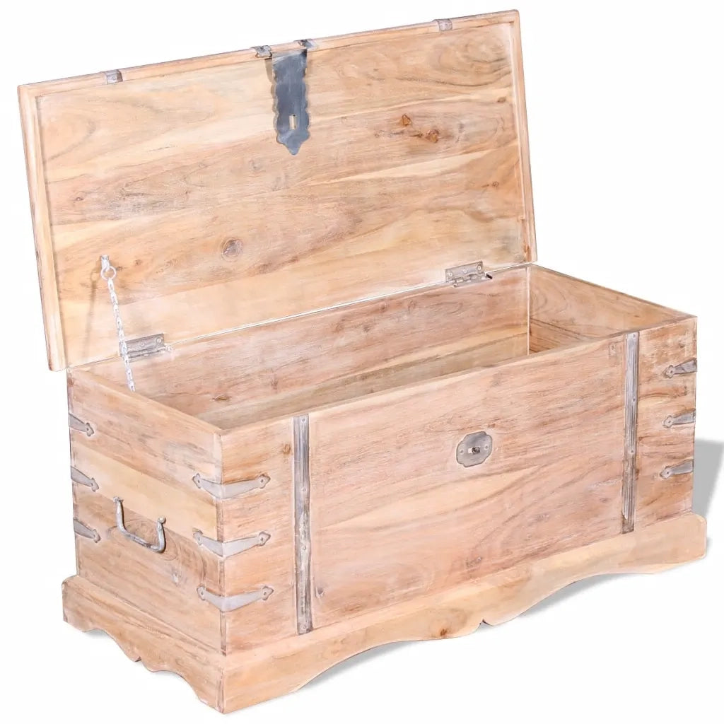 Cassapanca-Baule-Armadietto contenitore in Legno Acacia