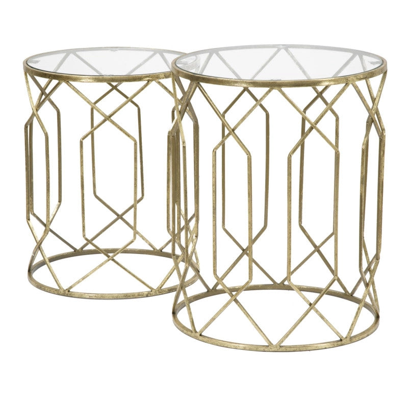 Tavolinetti Tunisi Coppia cm ø 42x53-38x47