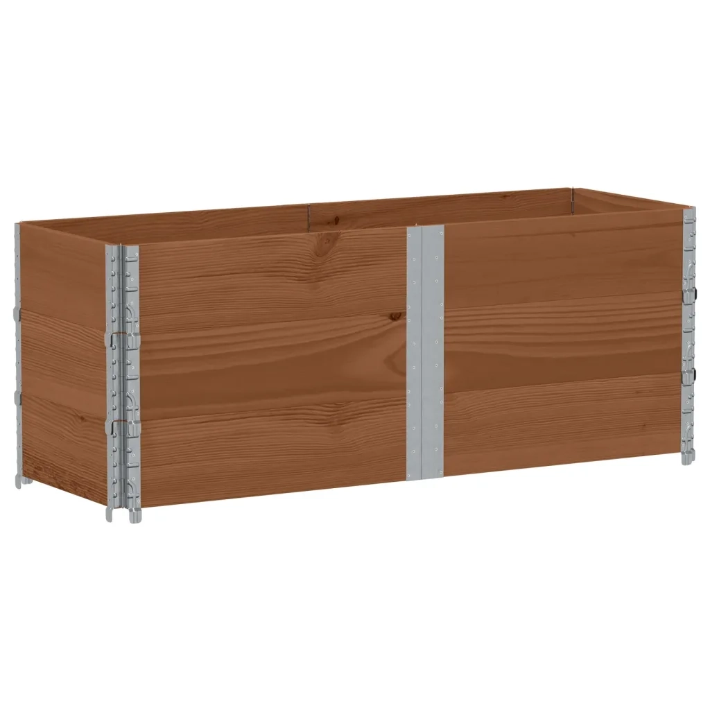 vidaXL Paretali per Pallet 3pz Marroni 150x50cm Legno Massello di Pino