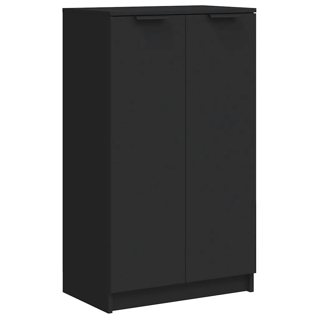 Scarpiera Nera 59x35x100 cm in Legno Multistrato 811440