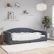 Letto da Giorno Grigio Scuro 100x200 cm in Velluto 354144