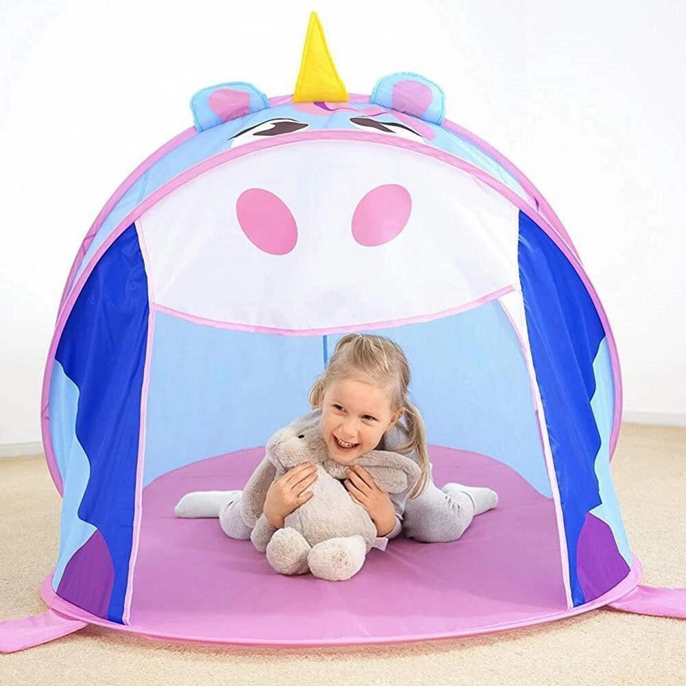 Trade Shop - Tenda Capanna Pop Up Da Gioco Unicorno Adventure 182x96x81 Cm Per Bambini 68110 -