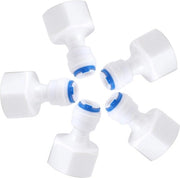 Filtro per acqua 6 pezzi, connettori di fissaggio per tubi Quick per filtro per acqua - osmosi inversa.