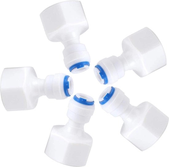 Filtro per acqua 6 pezzi, connettori di fissaggio per tubi Quick per filtro per acqua - osmosi inversa.