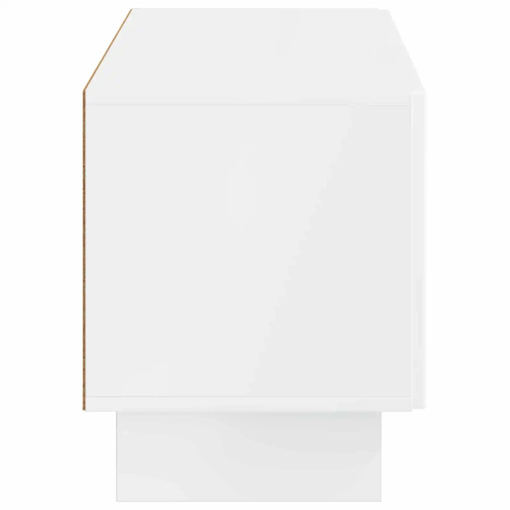 Mobile TV Bianco Lucido Legno ingegnerizzato 896019