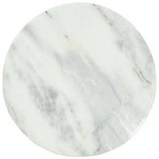 Tavolino da Salotto Bianco e Nero Ø65 cm in Vero Marmo Solido 286410