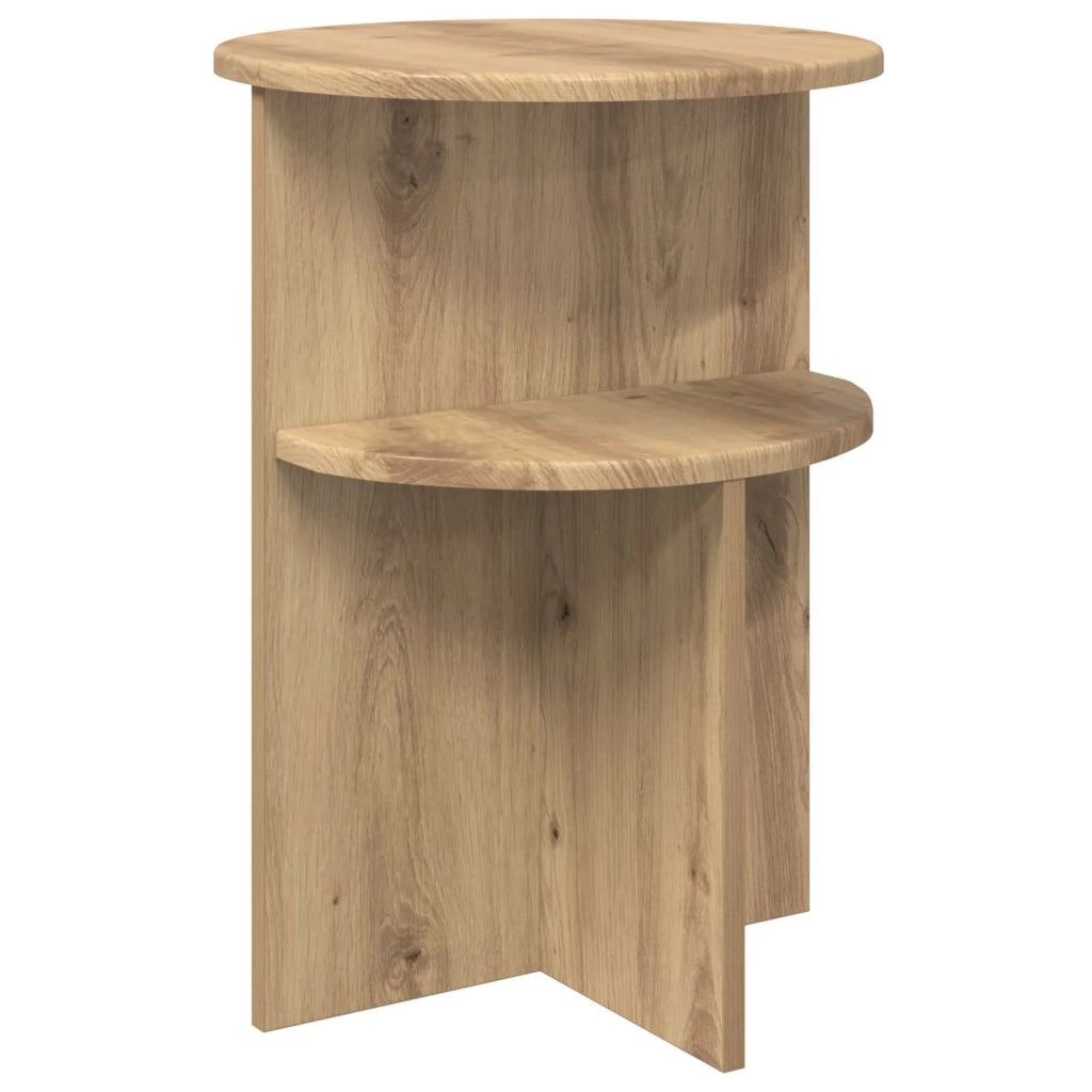 Tavolo laterale Rovere Artigianale Ø 39,5 x 55 cm 8001027