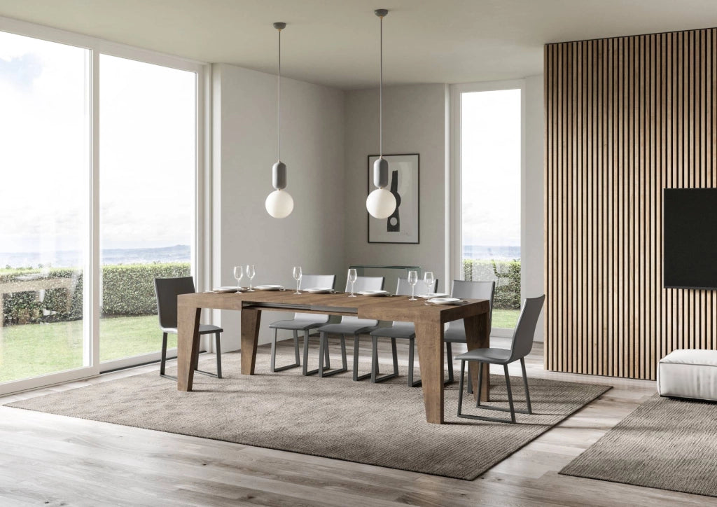 Tavolo Allungabile 140/400x90x77 cm Naxy Noce