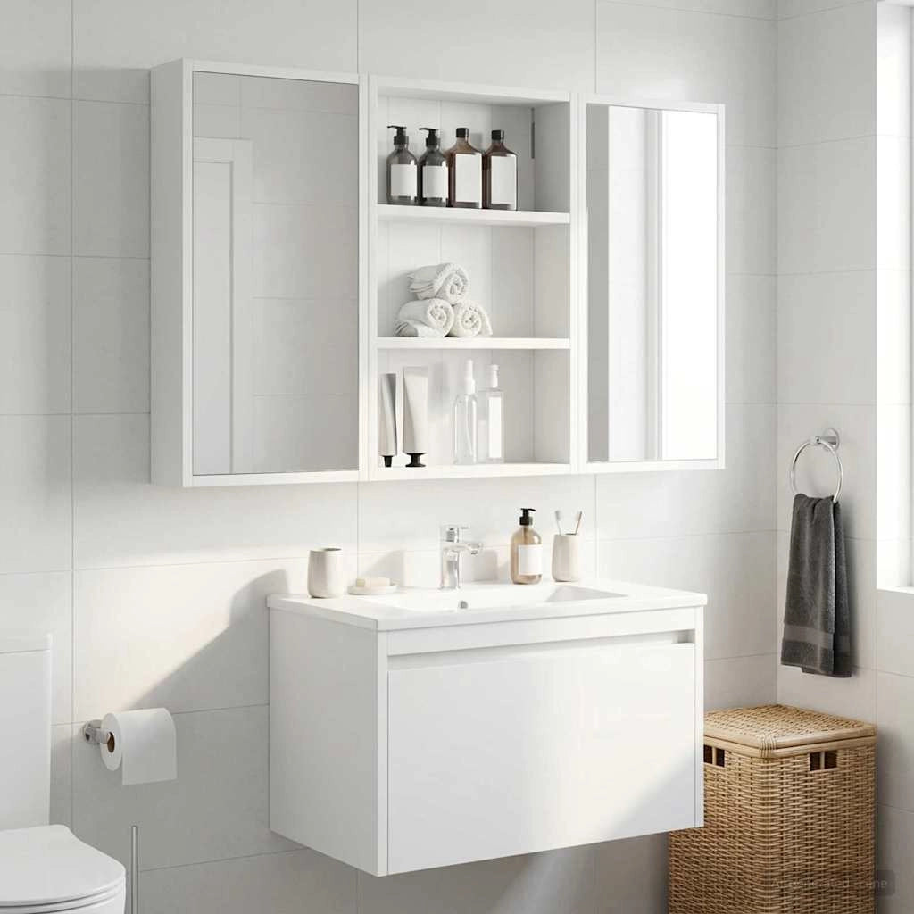 Armadio da bagno a muro Bianco 40 x 10 x 60,5 cm 889351